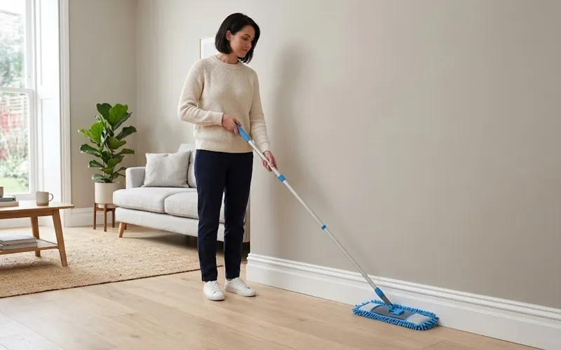 Cleaning Baseboards While Standing Up