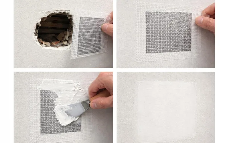 Patch Medium-Sized Holes With Mesh