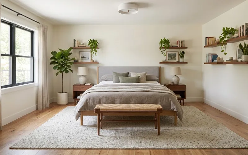 Rug Placement in Bedroom With King Bed