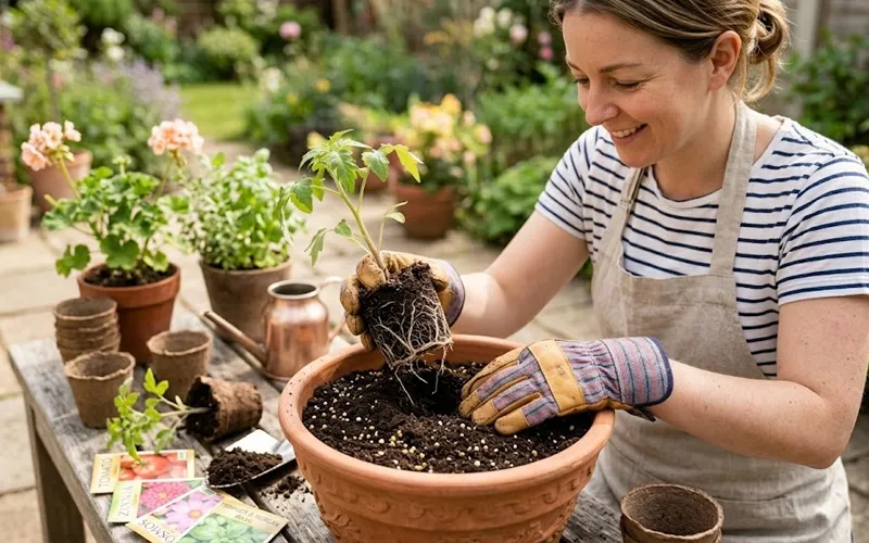 Transplanting Healthy Seedlings