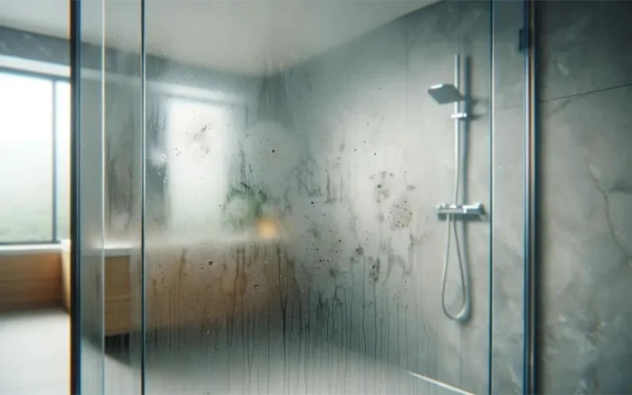 best way to remove hard water stains from shower glass