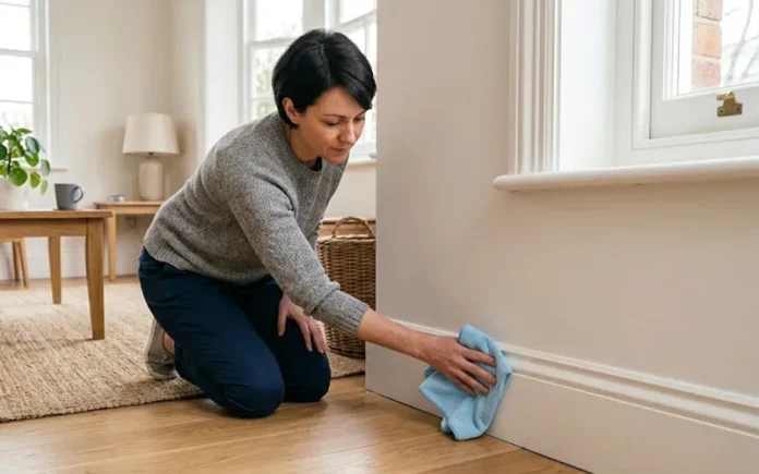 clean baseboards easily