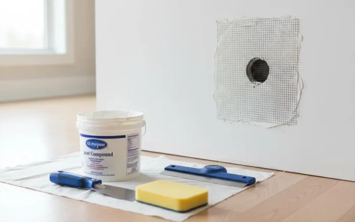 how to fix a hole in drywall step by step