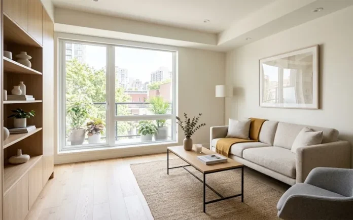 how to make a small room look bigger with furniture