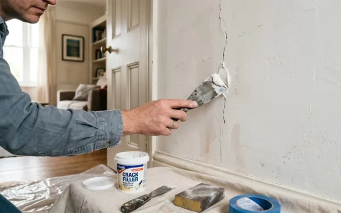 how to repair cracked plaster walls