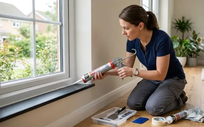 how to seal gaps around windows
