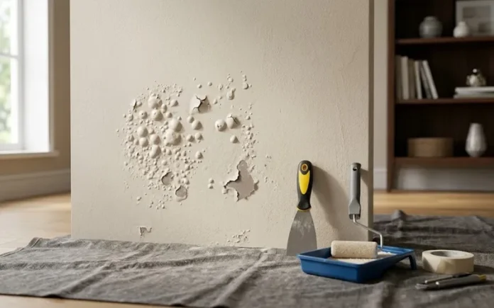 paint bubbles on walls