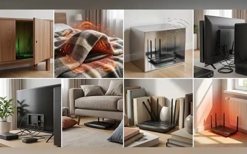 ways to hide router in living room